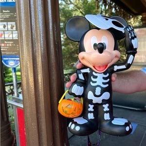 Disney Parks Mickey Mouse Skeleton Popcorn Bucket NEW